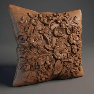 Patterns and decorations Cushion 3 3d model
